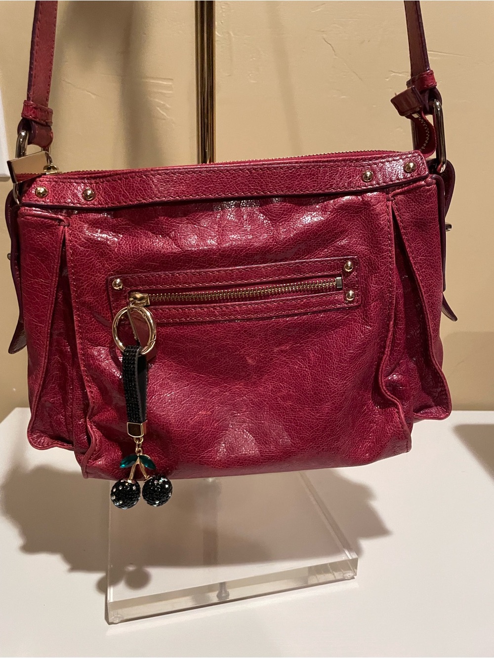 Women’s Crossbody Bag in Deep Berry